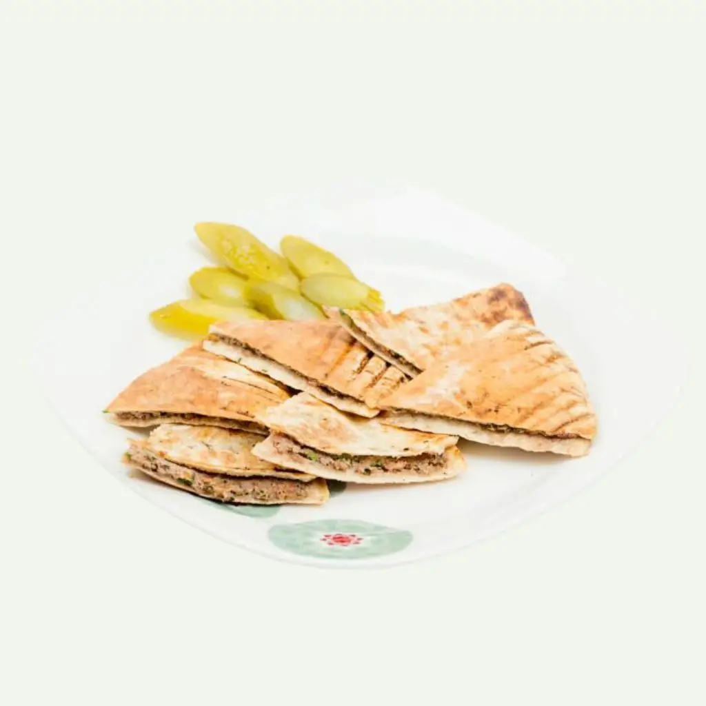 Toasted Meat With Cheese Pitas